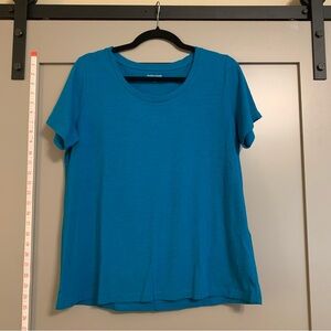 Eileen Fisher Crew Neck Fitted Short Sleeve Tee 100% Organic Cotton Women’s SP